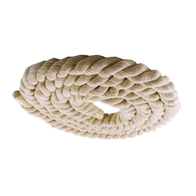 SAIFPRO Tug of War Twisted Cotton Rope 16mm Thickness (5mtr to 45mtr) (45Mtr x 16mm Rope) - Image 1