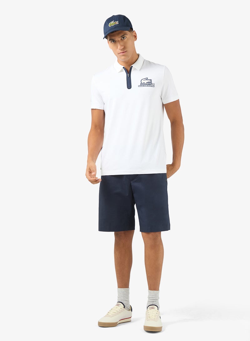 لاكوست بولو رياضي بشعار مخطط - Image 4