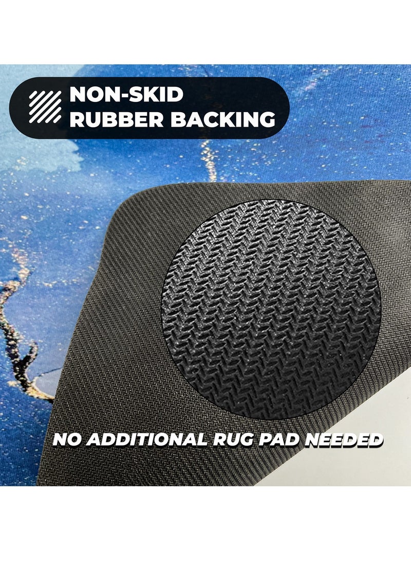 Sharpdo - 2 PCS Kitchen Floor Mats Rugs Set, Cushion Floor Carpet, Waterproof, Oil Resistant and Anti-Fatigue PU Standing Mat for Kitchen, Floor, Office, Sink, Laundry 40*60CM+40*180CM - Image 1