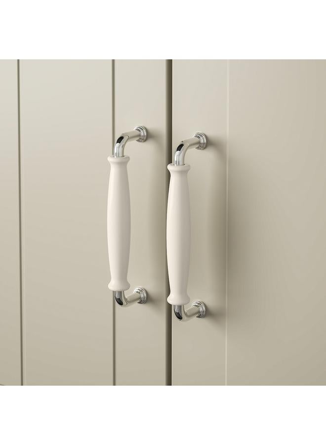 Zaboon Handle, off-white/chrome-plated, 141 mm - Image 4