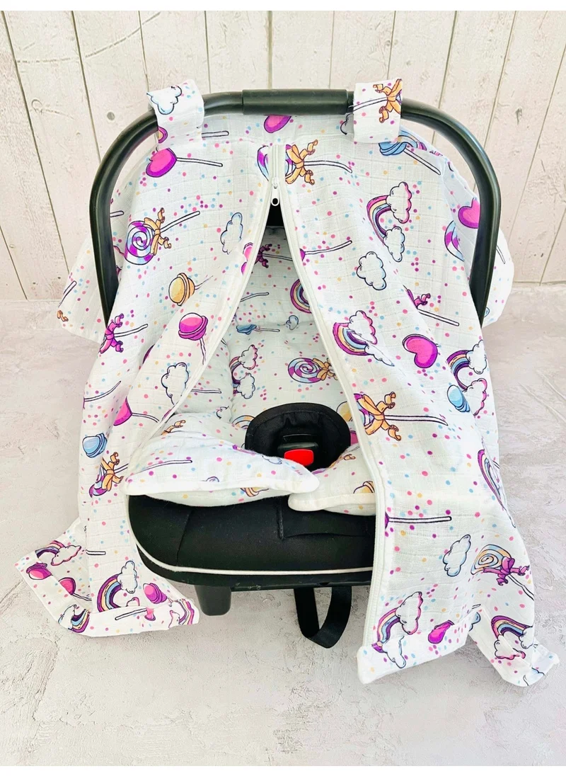 juniperus Muslin Stroller Cover and Infant Carrier Cushion