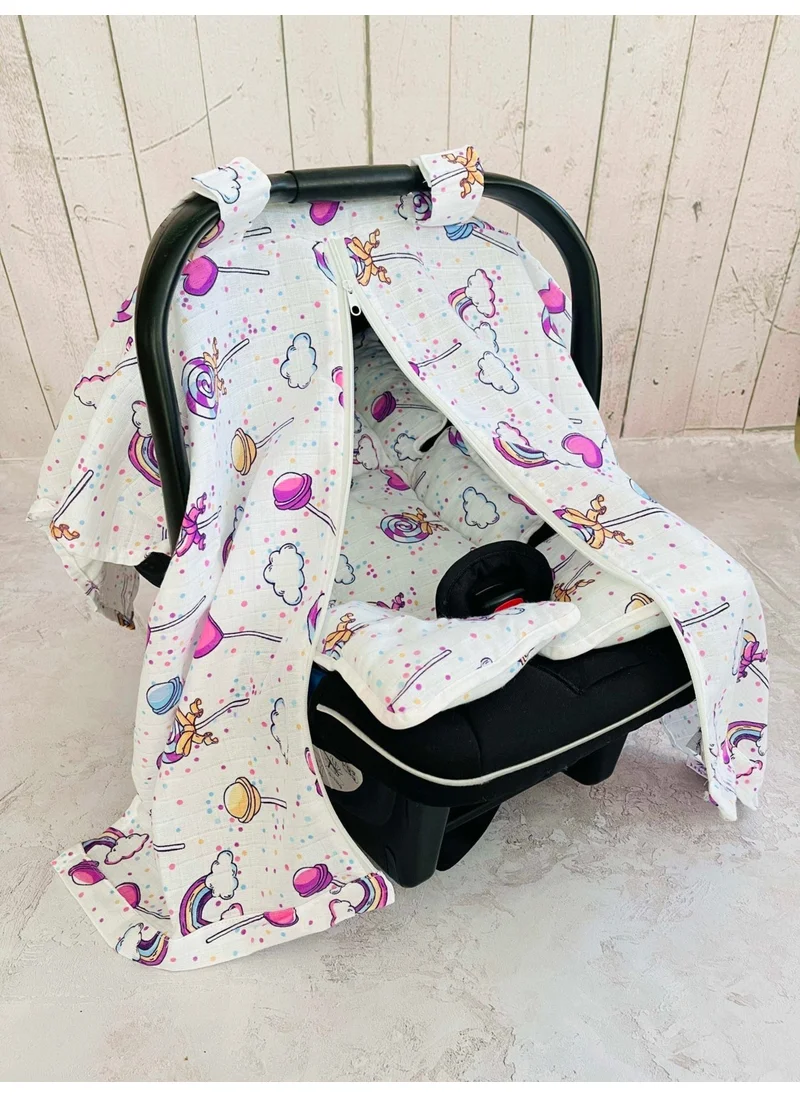 juniperus Muslin Stroller Cover and Infant Carrier Cushion
