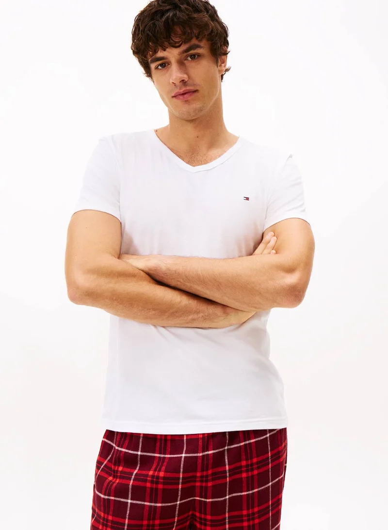 TOMMY HILFIGER 3-Pack Signature V-Neck Lounge T-Shirts.