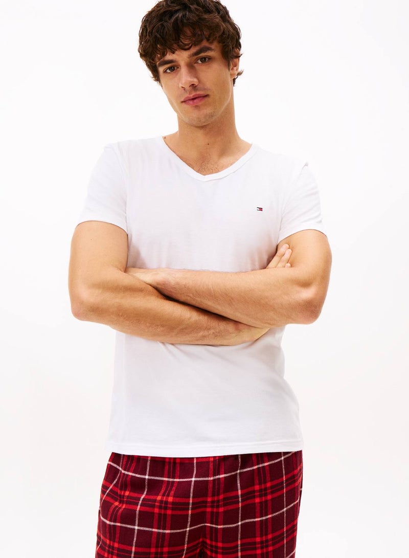 TOMMY HILFIGER 3-Pack Signature V-Neck Lounge T-Shirts. - Image 2