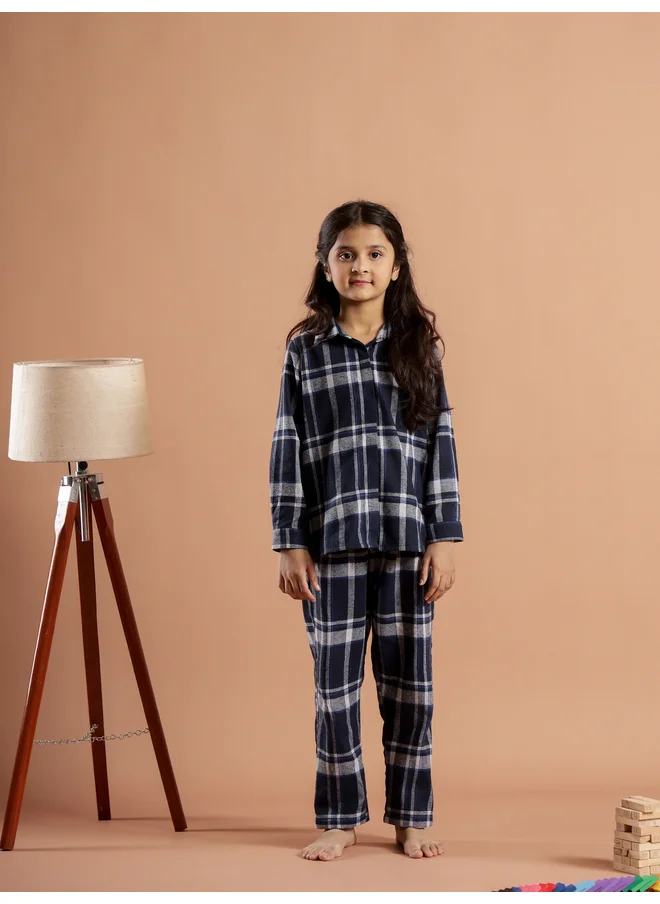 سانسكريتي هومز Sanskrutihomes Checked Pure Cotton Shirt and Pyjama Set