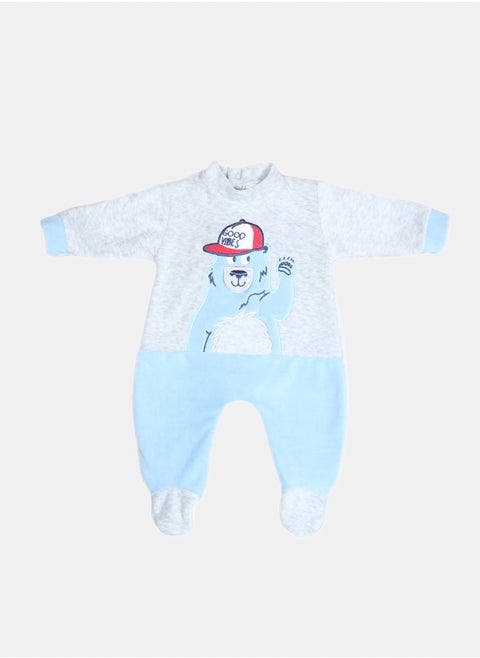 Plush baby jumpsuit