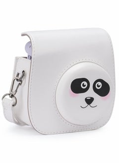 SYOSI SYOSI PU Leather Camera Case for Fujifilm Instax Mini 11, with Adjustable Strap and Pocket (Panda)  - Image 1