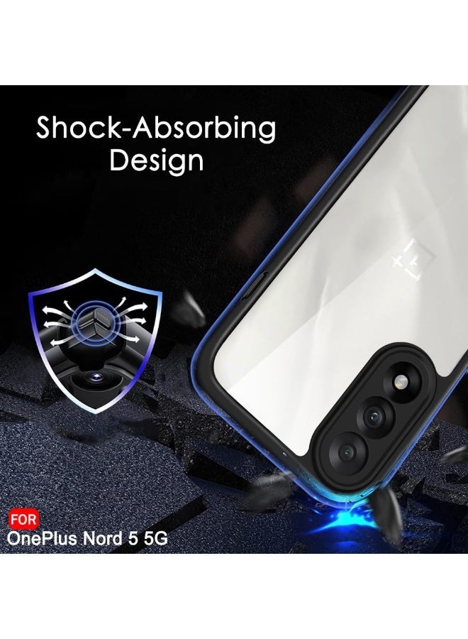 جراب لهاتف OnePlus Nord 5، جراب خلفي صلب شفاف مقاوم للصدمات، جراب مضاد للاصفرار، حماية 360 درجة، جراب خلفي شفاف من مادة TPU لهاتف OnePlus Nord 5 - Image 5