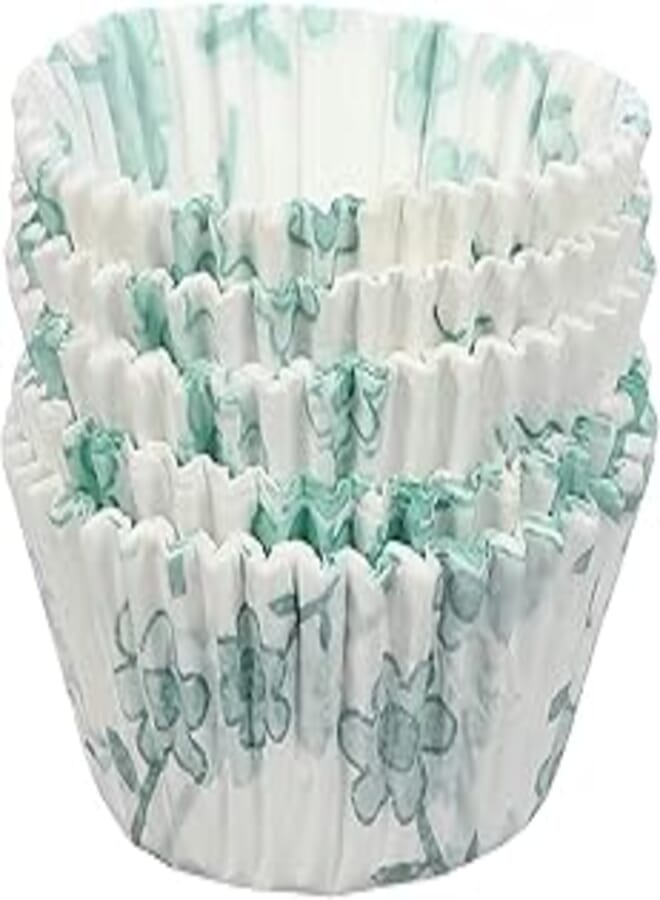 Agfa AGFA Cup Cake assorted Print Butter Paper Molds, 50 Pieces - Multi Color