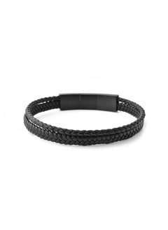 Riblor Bruno Leather Bracelet Black And Black  - Image 2