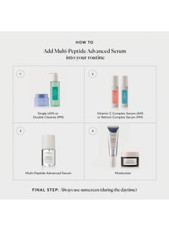 NATURIUM Multipeptide Advanced Serum Firming & Smoothing Face Serum For Fine Lines & Wrinkles With Advanced Multipeptide Blend 1 Oz  - Image 5