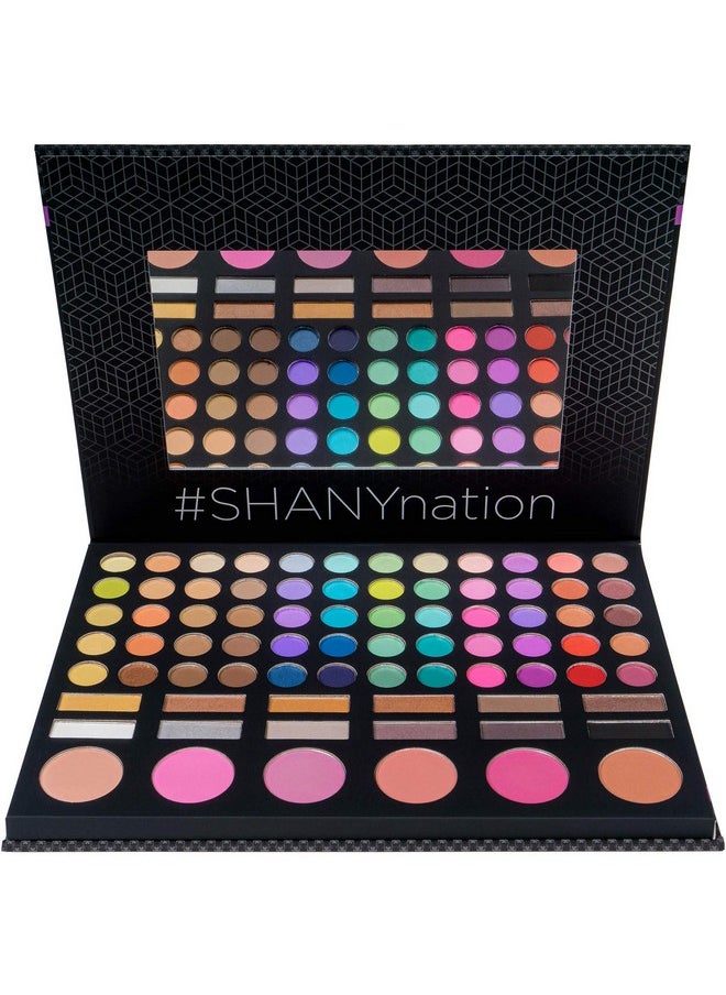 Shany Festival Ready Palette - Highly Pigmented Blendable Eye Shadows, Makeup Blush And Face Powder Makeup Kit With 78 Colors - Makeup Palette  - Image 2