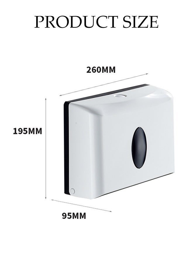 DUNISO Wall Mounted Waterproof Toilet Paper Holder with viewing window,Multifunctional Tissue Box ,Compatible with Roll Paper ,No Hole Punching - Image 2