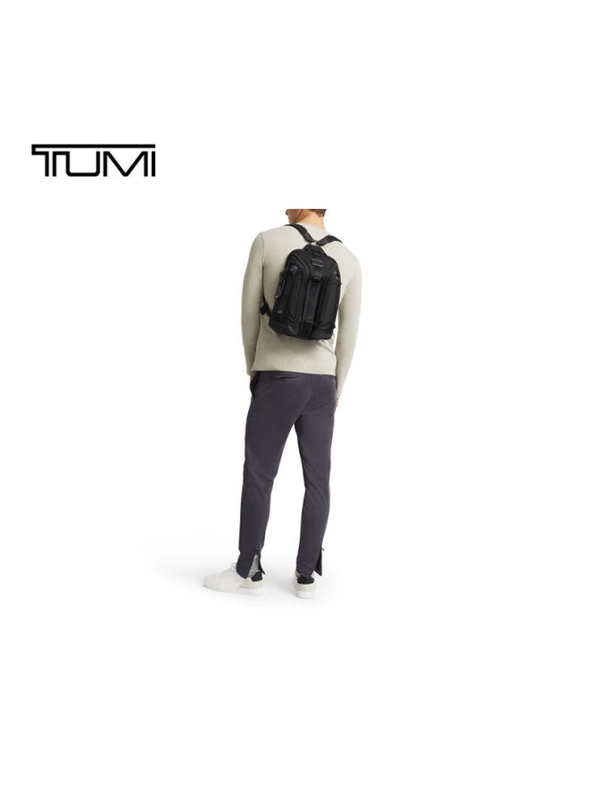 Tumi Alpha Bravo Men's Black Backpack Fashion Commuter Sports Bag Shoulder Crossbody Gift - Image 4