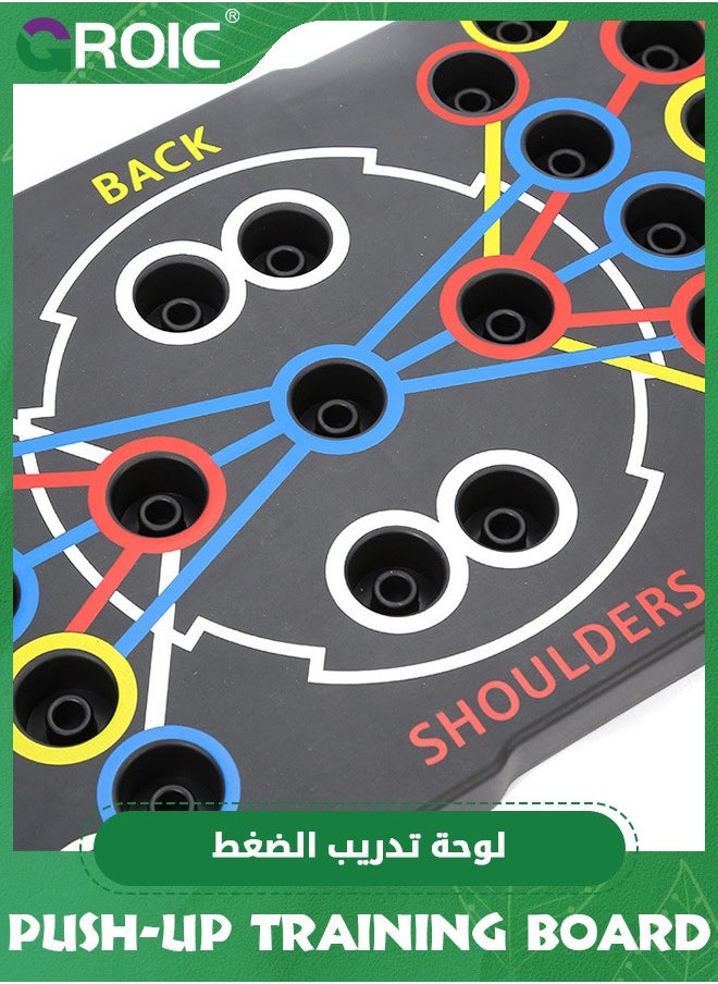 GROIC Push Up Board,Foldable Multi-Function Push Up Bar Chest Muscle Exercise,Homeworkout Equipment Pushup Board Fitness Burn Fat Strength Training Equipment,Home Workout Equipment  - Image 4