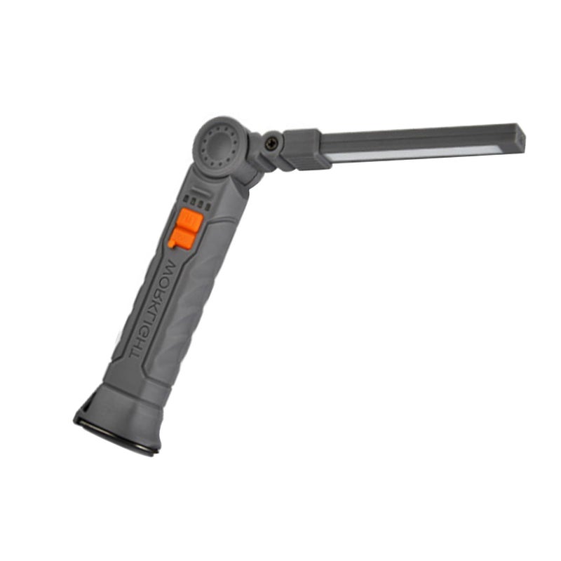 Grey 360 Degree Rotating LED Work Light With 4 Modes Magnetic Foldable Hook And Type C Charging For Camping Repairing And Home Use - Image 2