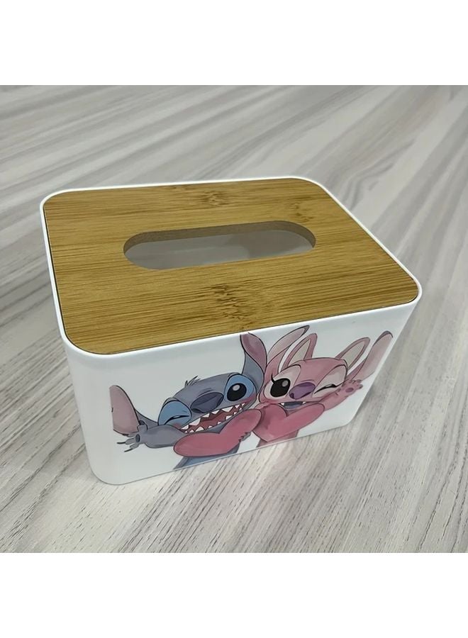 Disney Stitch Lilo Heart Tissue Box Holder Love Steiff Plastic Storage Organizer - Image 5