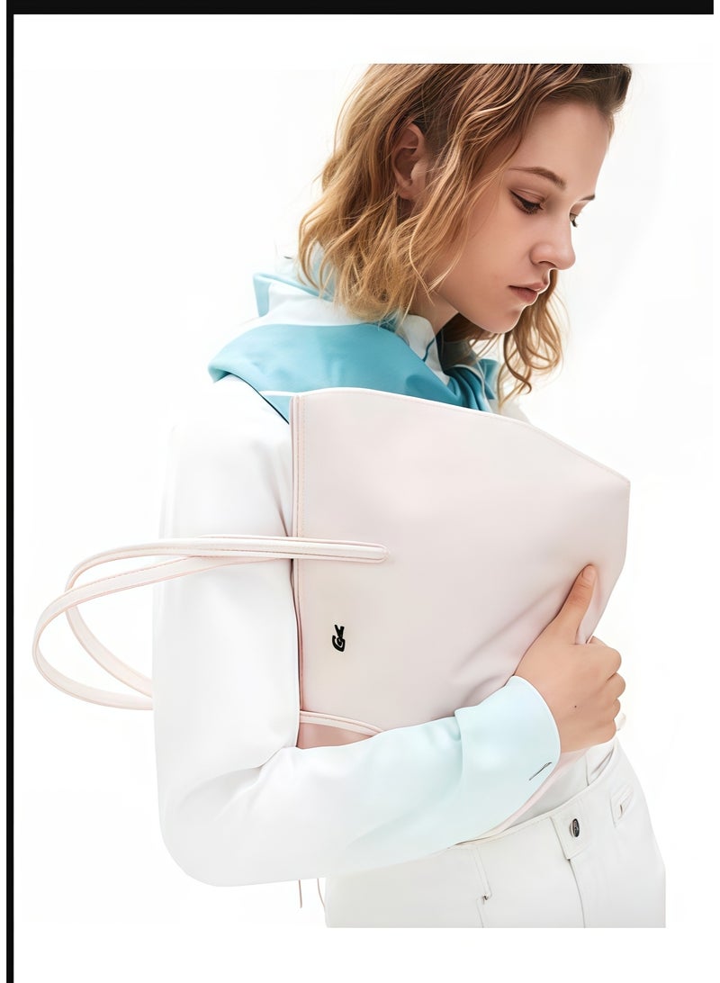 Lacoste Women's L12.12 Concept Fashion Versatile Large Capacity Zipper Handbag Single Shoulder Bag Tote Bag Camera Bag Medium - Image 2