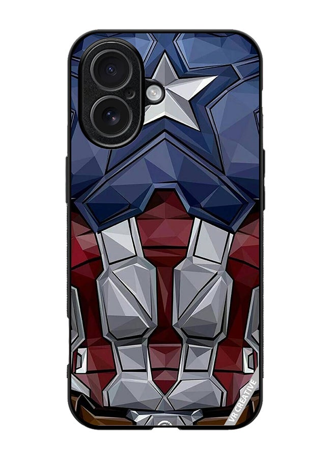 VR CREATIVE Protective Case Cover For Apple iPhone 17 Captain America Suit Design Multicolour