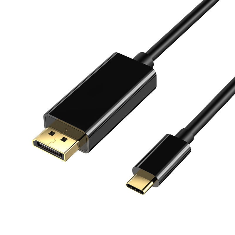 Type C to DP Cable: 1.8m Black, 4K60Hz High Resolution, 2 Display Modes, Gold-Plated Interfaces, Stable Connection for Screen Mirroring, Home Office & Entertainment - Image 4