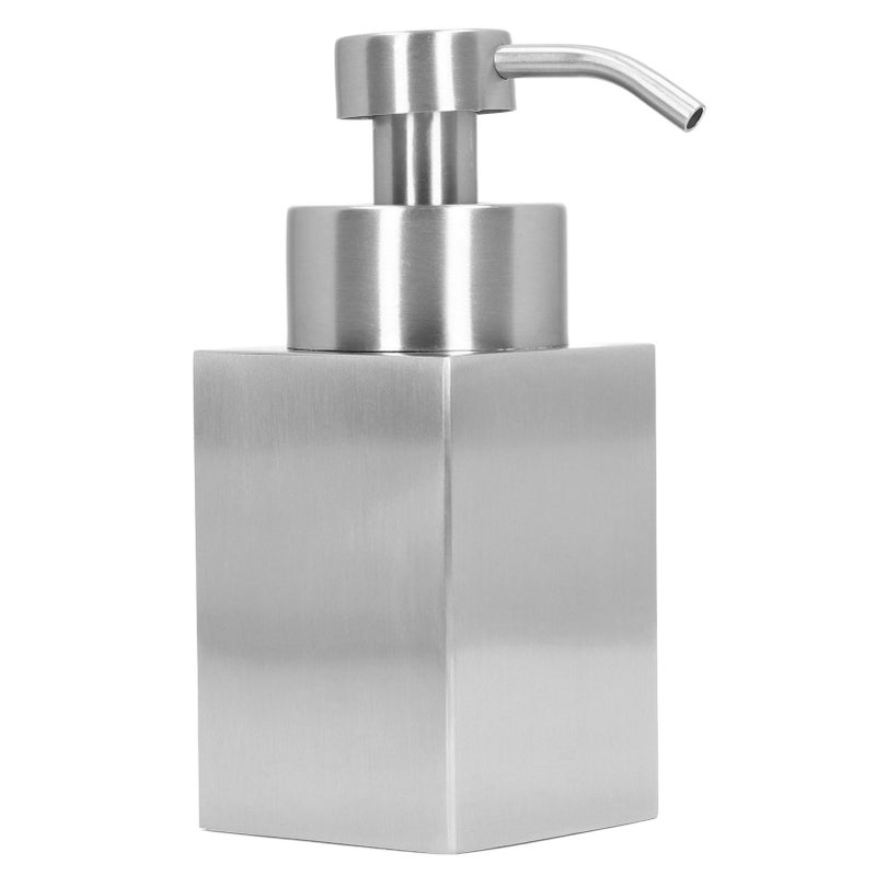 Foaming Soap Dispenser Stainless Steel Shower Gel Shampoo Dispenser with PP Pump Head for Bathroom Kitchen Laundry Room - Image 1