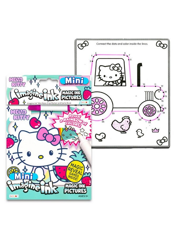 Hello Kitty مجموعة كتاب تلوين ونشاط هالو كيتي الفائقة ~ 5 كتب تلوين هالو كيتي، أقلام تلوين، وأكثر من 50 ملصق هالو كيتي (حزمة حفلة هالو كيتي) - Image 4