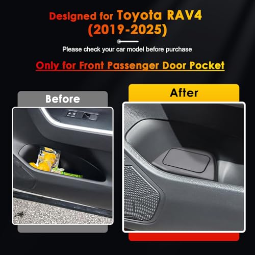 BSTW for Toyota RAV4 Trash Can for 20192025 Toyota RAV4 Small Car Trash Bin for Side Door RAV4 Front Right Door Trash Garbage Bin wLid for Toyota RAV4 Accessories RAV4 Right Side - Image 3