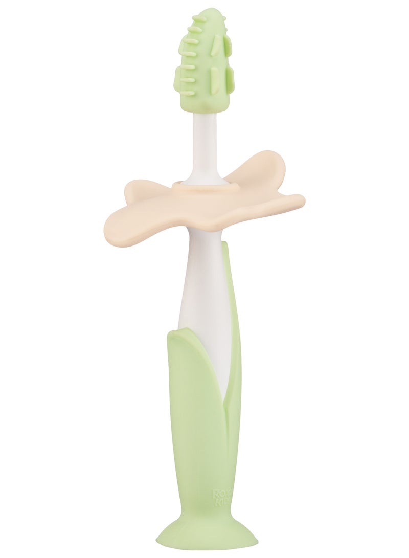 Toothbrush & Massager Set ROXY-KIDS Safe Gum Massage & First Teeth Care, Anti-Swallow Stopper, Suction Cups, BPA-Free Materials - Image 1
