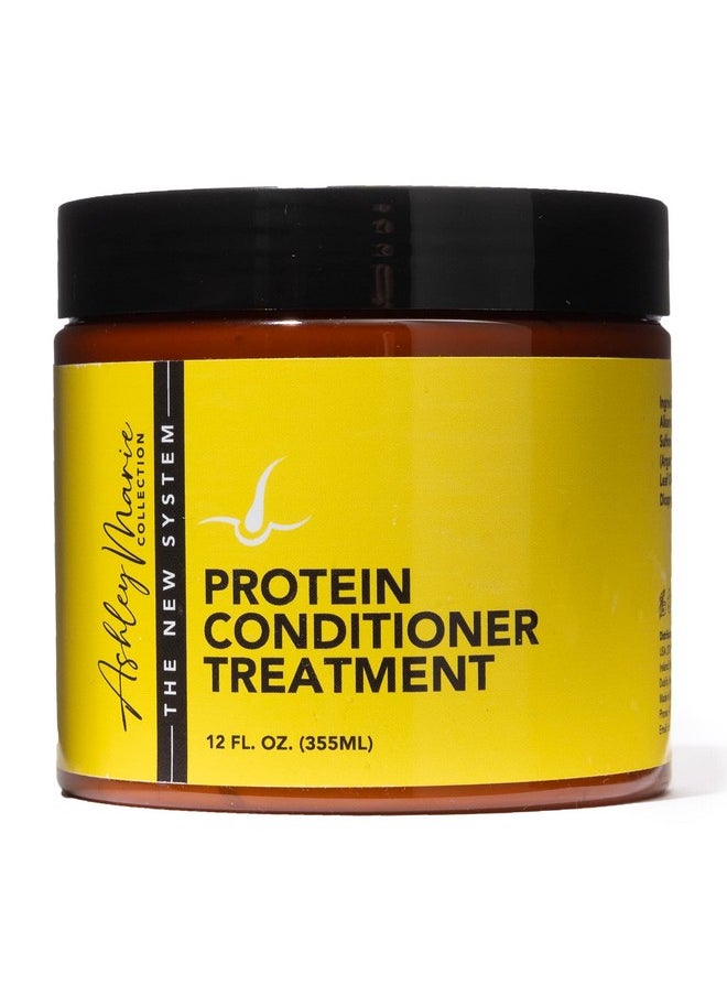 The Hair Diagram - He Hair Diagram Ashley Marie Protein Conditioner Treatment Natural Strengthening Conditioner Enriched With Argan Oil & Hydrolyzed Wheat Protein Color Safe Paraben & Sulfate Free 12Oz - Image 1