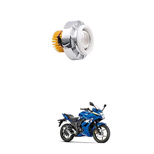 XZRTZ Dual Aperture Hi/Low Beam LED Projector Headlight For Motorcycle Angel Eyes Devil Eyes Halo Compatible With S-uzuki Gixxer SF - Image 1
