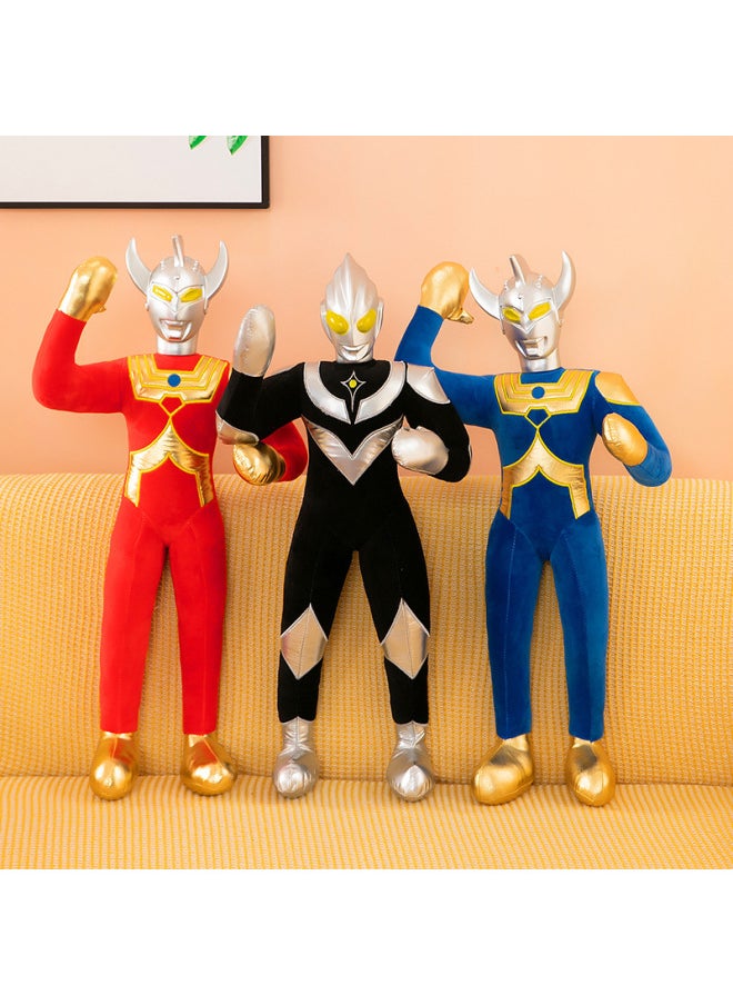null - Ultraman Plush Toy Doll Large Boy Sleeping Pillow Rag Doll Superman Doll Children Birthday Gift-Color:Red Tyro-Height:50cm - Image 1