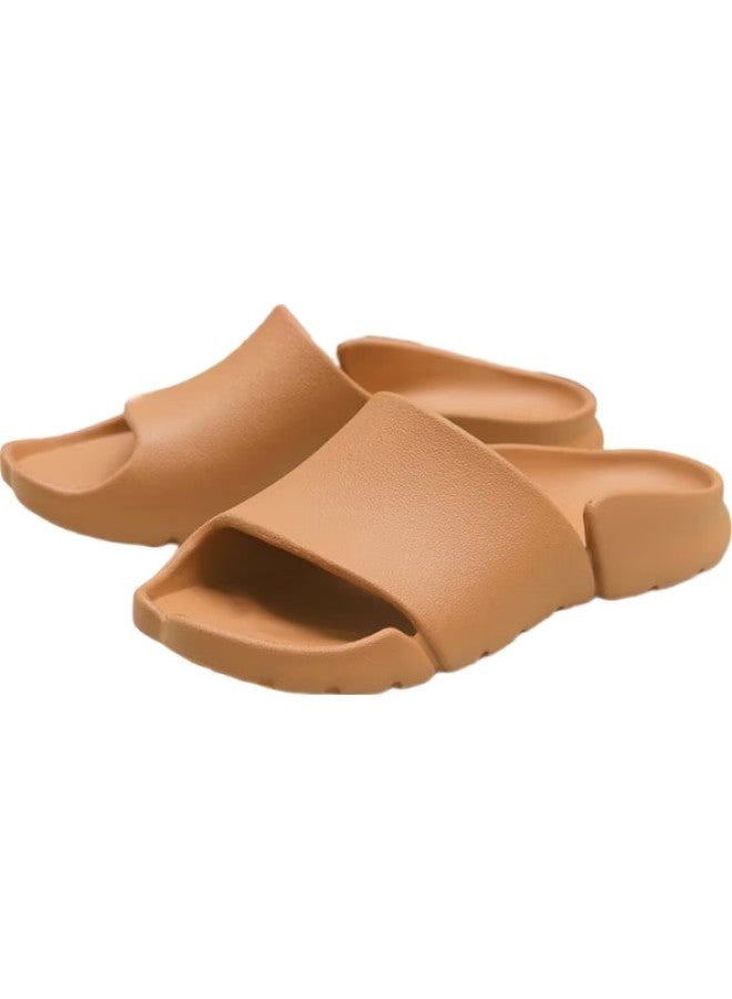 Kenroll Unisex Indoor Outdoor Anti-Slip Buckle Shoes Sports Casual Sandals Khaki Color Size 42-43 - Image 3