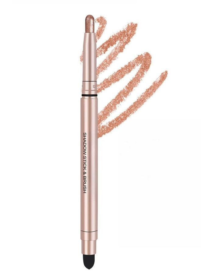 ONarisae Eyeshadow Sticks Long-Lasting Cream Shimmer Finish Easy Apply with Built-in Smudger Blendable Champagne - Image 1