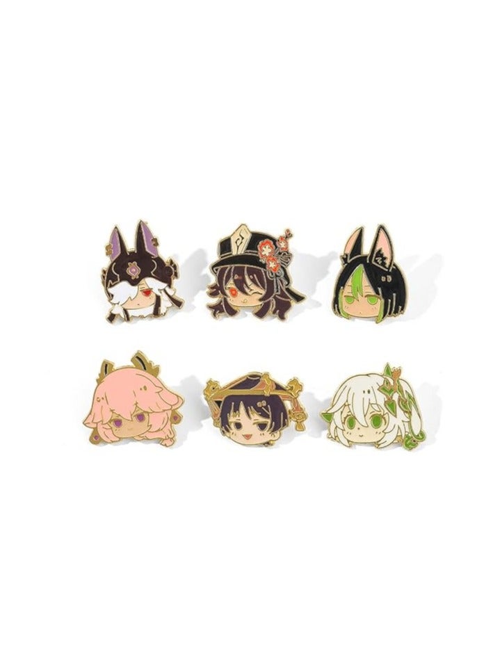 عام "مجموعة دبابيس إنامل للحقيبة - شخصيات كلاسيكية من الألعاب والأنمي، إكسسوارات إبداعية معدنية للطيات، هدايا جامعي المقتنيات وزينة الكوزبلاي" - Image 3