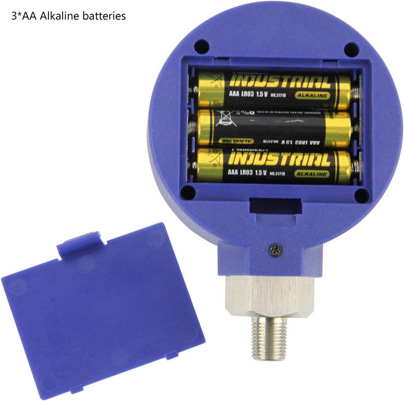 Elitech Refrigeration HVAC Digital Pressure Gauge Set 145500 PSI  145800 PSI 18 NPT - Image 4