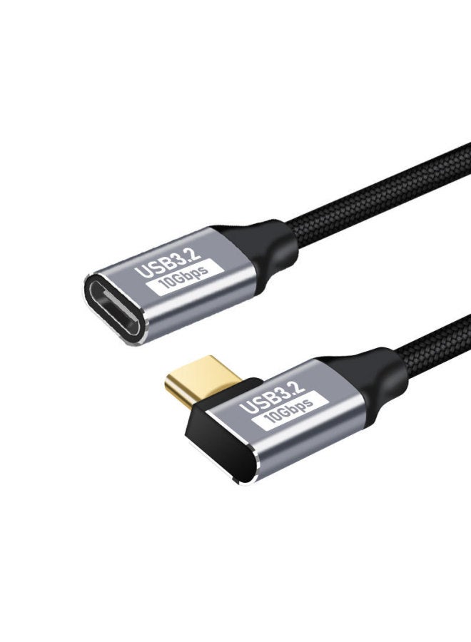 Digital Computer/mobile Phone Adapter/converter - Usb Type-c To Usb Type-a Female Adapter-Interface Form:C Male Elbow To C Female Extension Line GEN2 2 Meters - Image 1