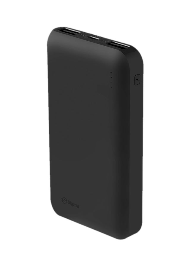 SIGMA 10000 mAh Polymer Power Bank Black - Image 1