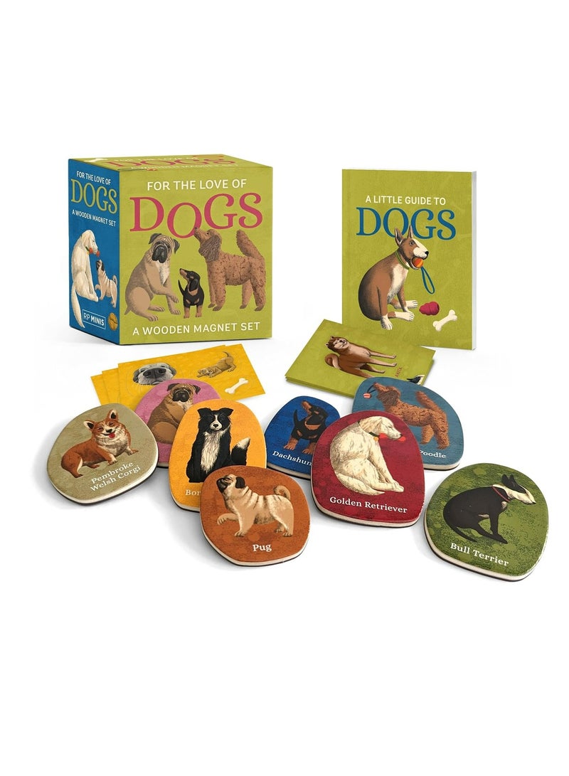 For The Love Of Dogs A Wooden Magnet Set 