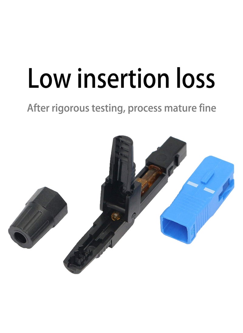 Y&D - FTTH SC/ UPC (APC)-C Fiber Quick Connector, Optic Fast Connector Adapter for ODF CATV (10PCS) - Image 1