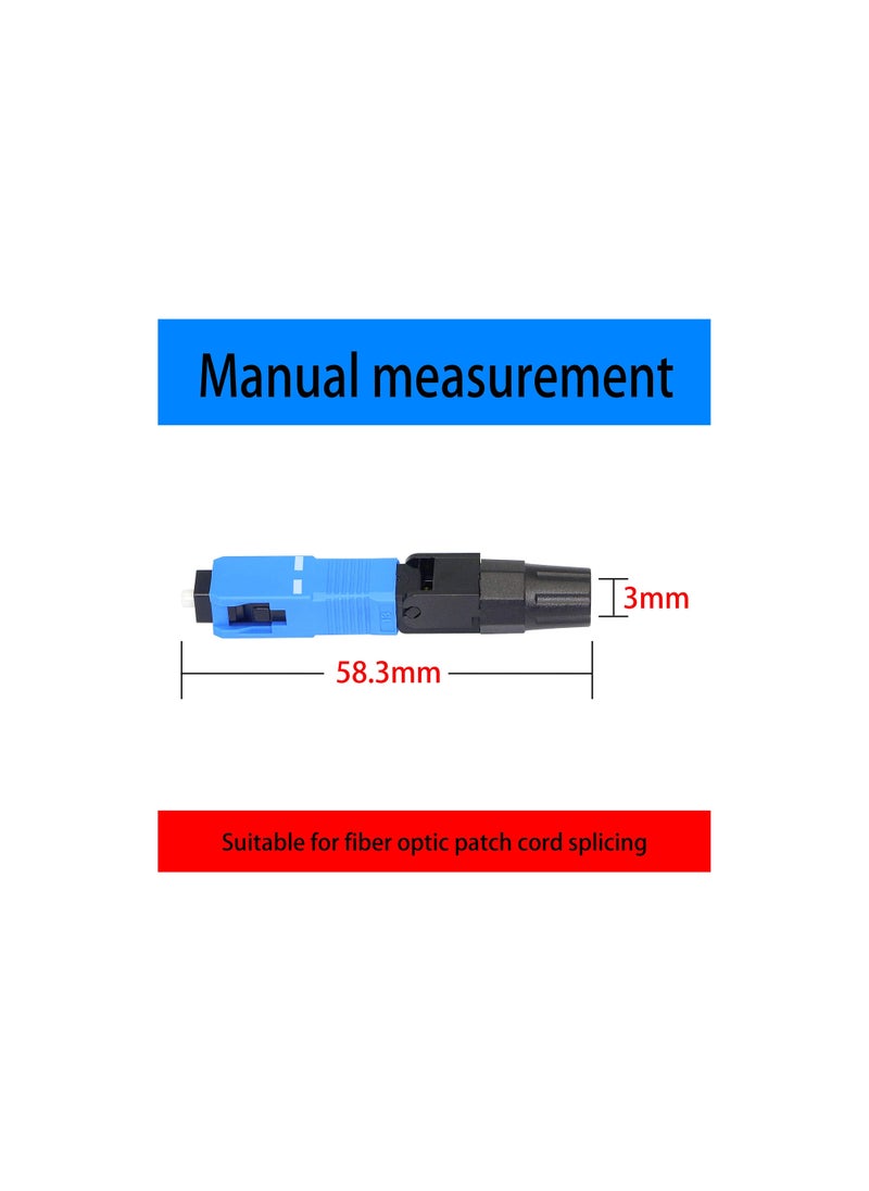Y&D - FTTH SC/ UPC (APC)-C Fiber Quick Connector, Optic Fast Connector Adapter for ODF CATV (10PCS) - Image 1