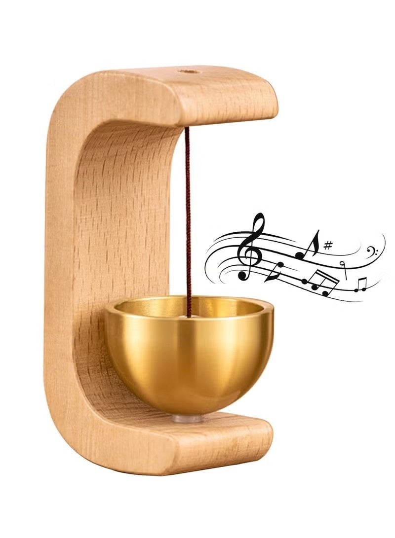 Artisan Magnetic Wooden Wind Chime Bell Doorbell for Garden Door Restaurant and Room Opening - Image 1