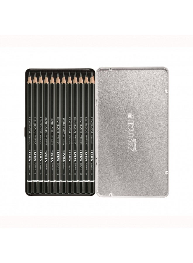Lyra Rembrandt Art Design Sketch Pencils - Set of 12 Assorted Drawing Pencils for Artists and Students of all Ages - Versatile Art Sketching Pencils for Drawing Sketching Designing and More