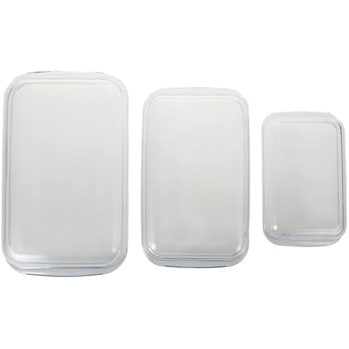 ريحني صينية خبز مستطيلة بثلاث قطع من BRS شفاف RF8802 - Image 3