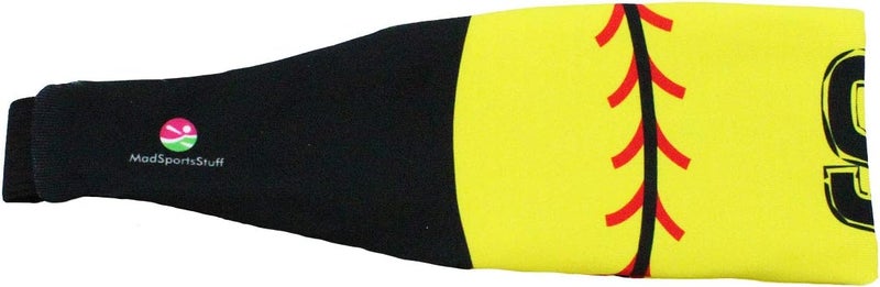 MadSportsStuff Softball Headband for Girls with Jersey Number (Numbers 00-39) - Image 2