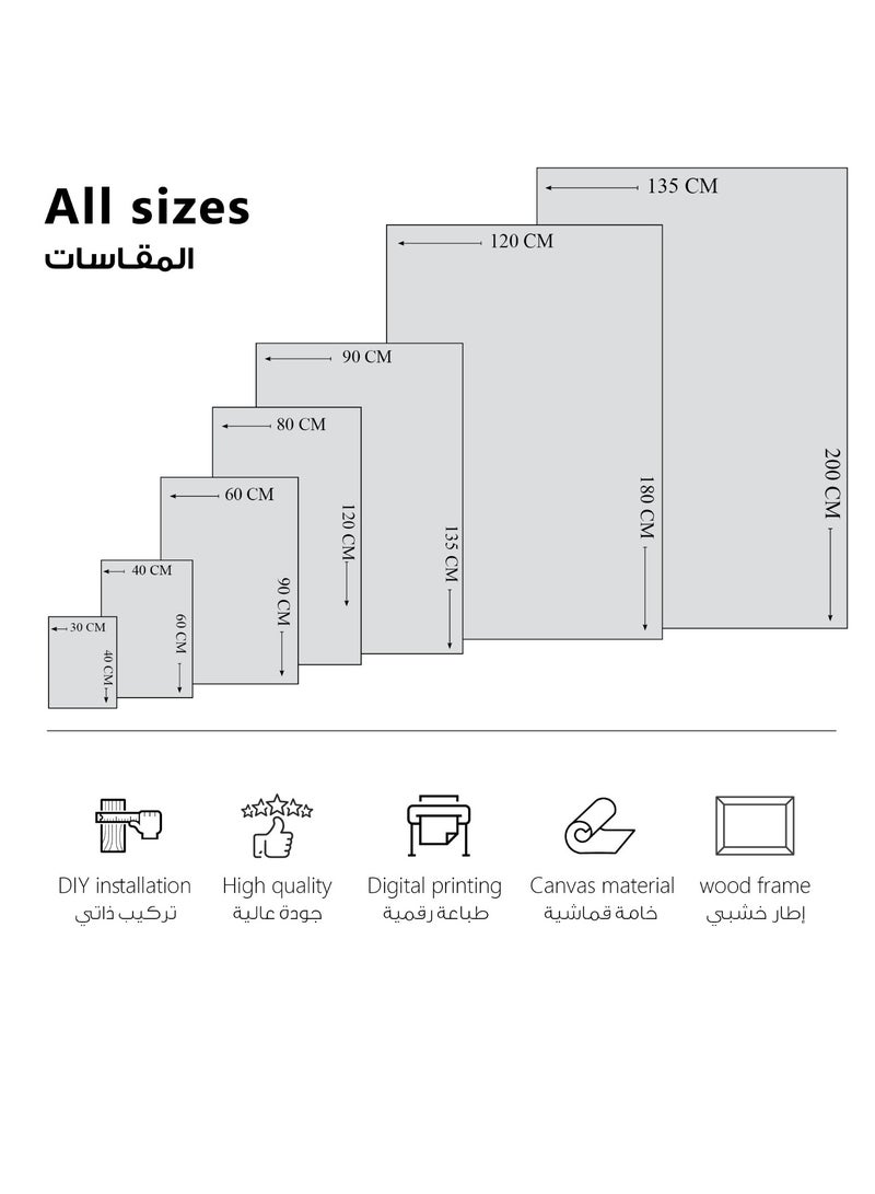 مودكلاس لوحة جدارية كانفس بتصميم تجريدي - Image 3