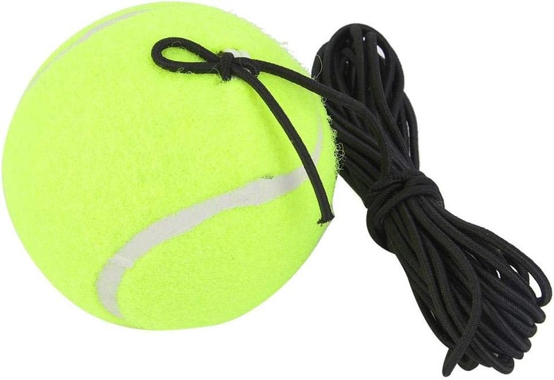 DOACT Tennis Beginner Training Ball with Elastic Rubber String for Single Practice - Parking Aid, Woolen Rubber Trainer - Image 1