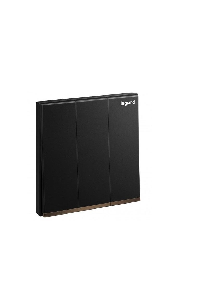 Legrand Legrand Galion Black 3Gang 2Way - 282405-C 