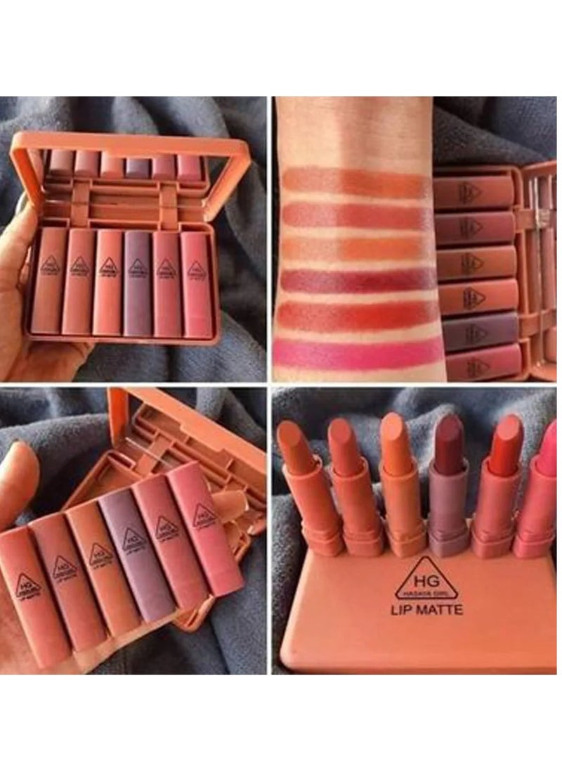 Heng Fang 6-Piece Lipsticks Mini Set Multicolour  - Image 3