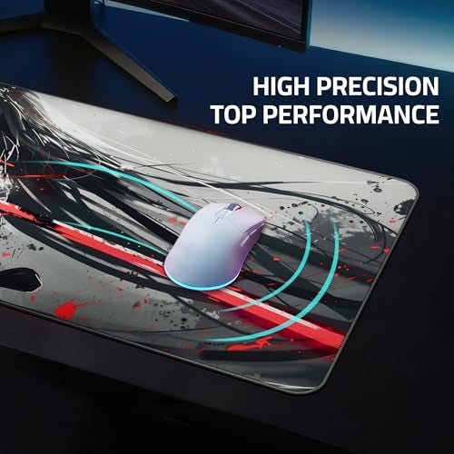 RISOKA XXL Anime Gaming Mouse Pad 35.4 x 15.7 inch - Water-Resistant & Stitched Edges - Large XL Mousepad for Desk - Gamer Accessories Big Full Deskpad Mat Game Mousepads Deskmat - Image 4