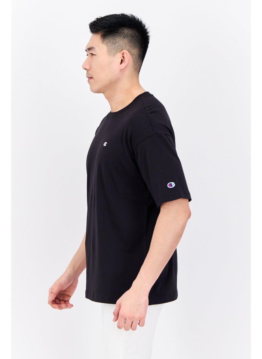 Champion Men Sportswear Fit Short Sleeve Outdoor T-Shirt, Black  - Image 2
